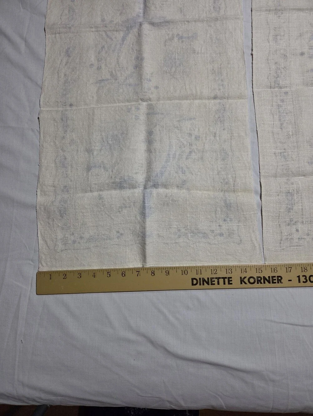 Vintage Kay Dee Delft Blue Onion Linen Tea Towels Set of 2